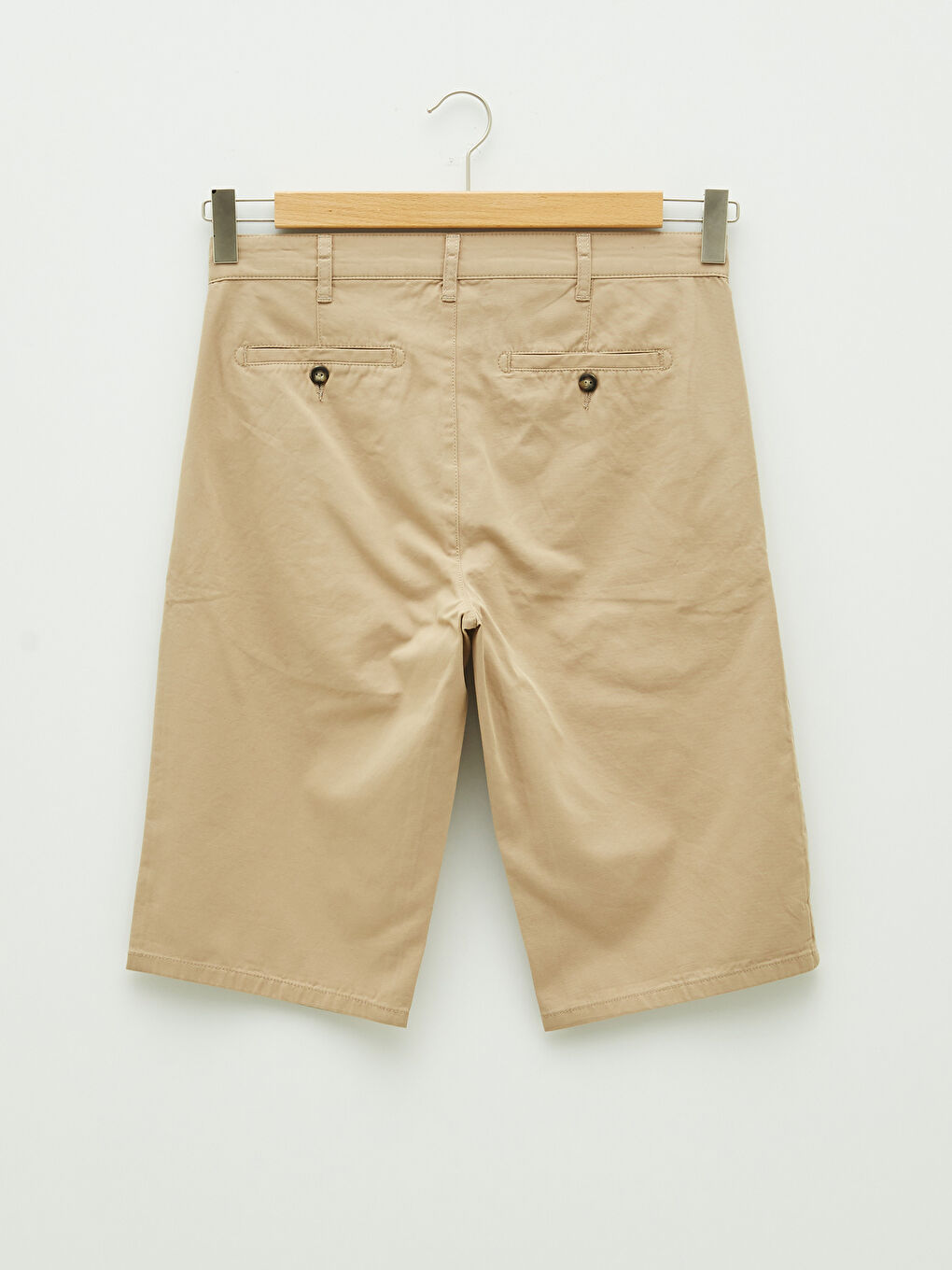 Standard Fit Gabardine Shorts-6