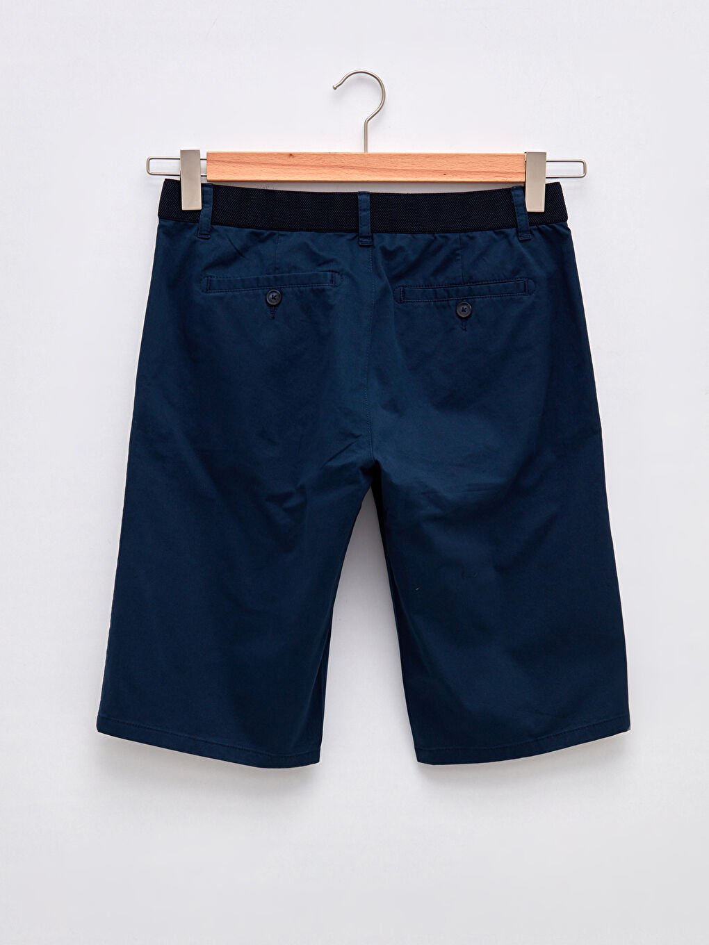 Relaxed Fit Gabardine Men's Bermuda Shorts-6