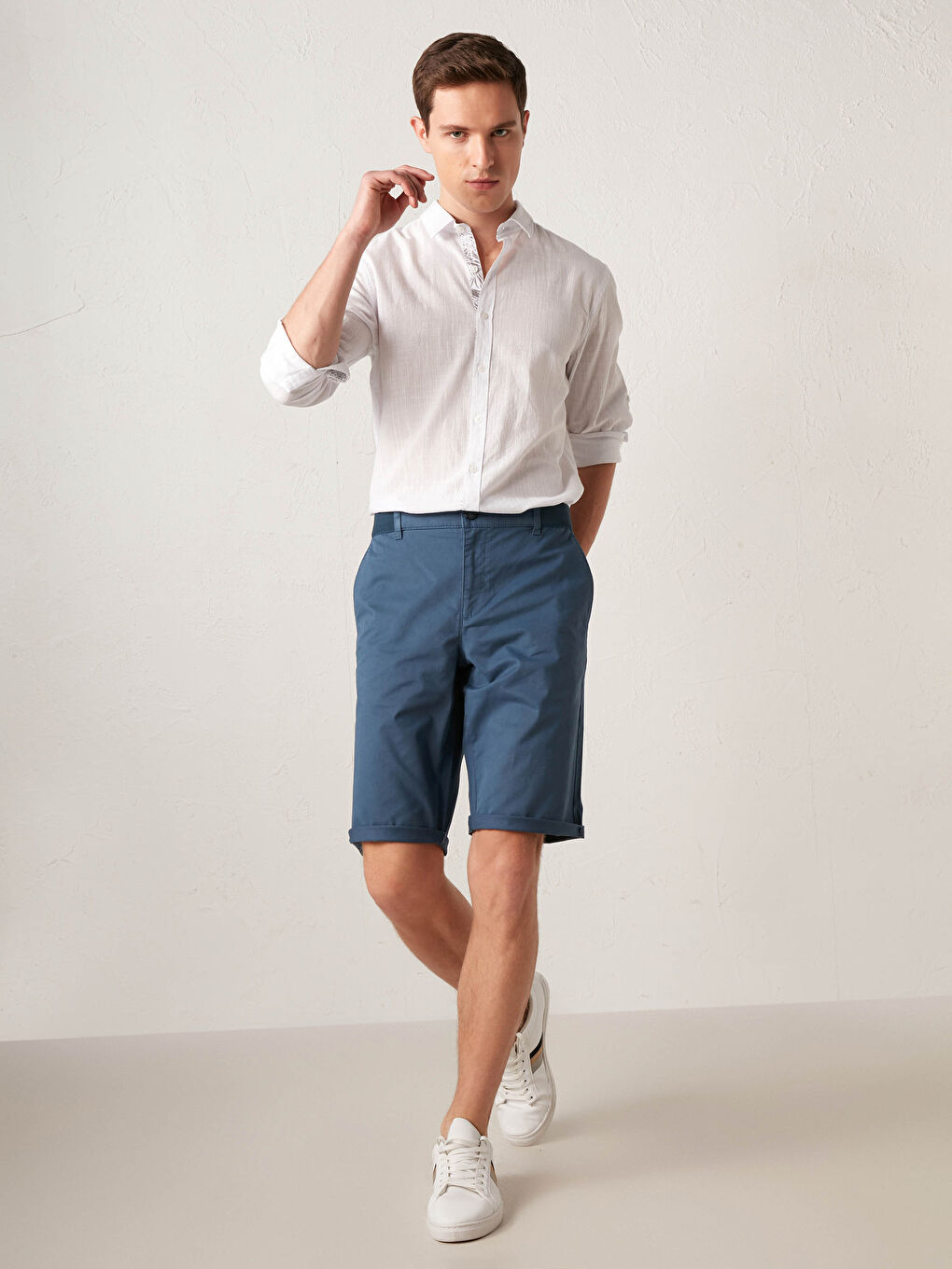 Opušteni kroj Keper Bermuda šorts-2