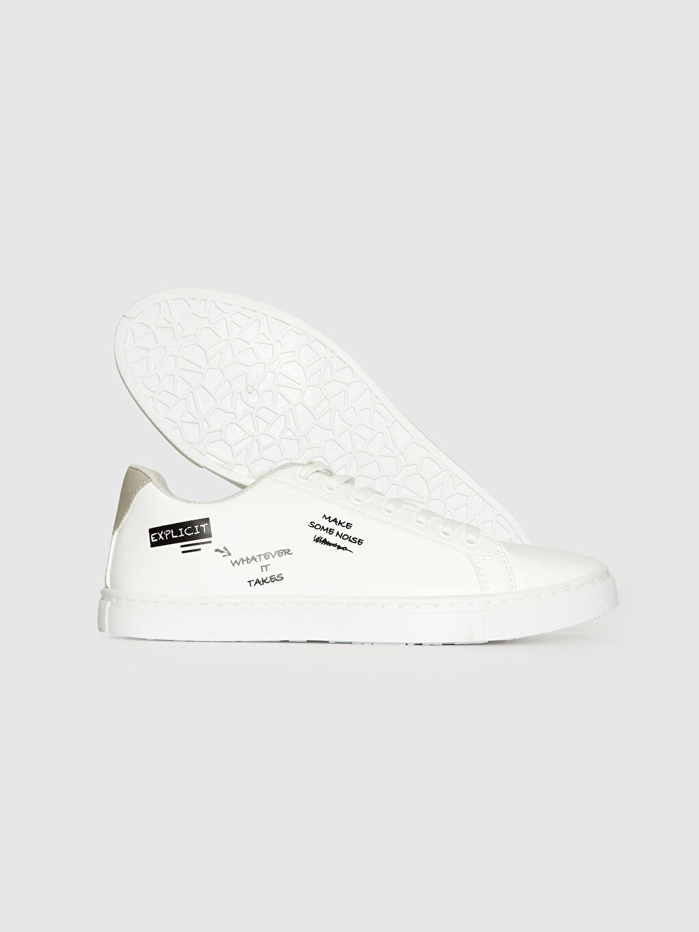 Beyaz Erkek Sneaker  -3