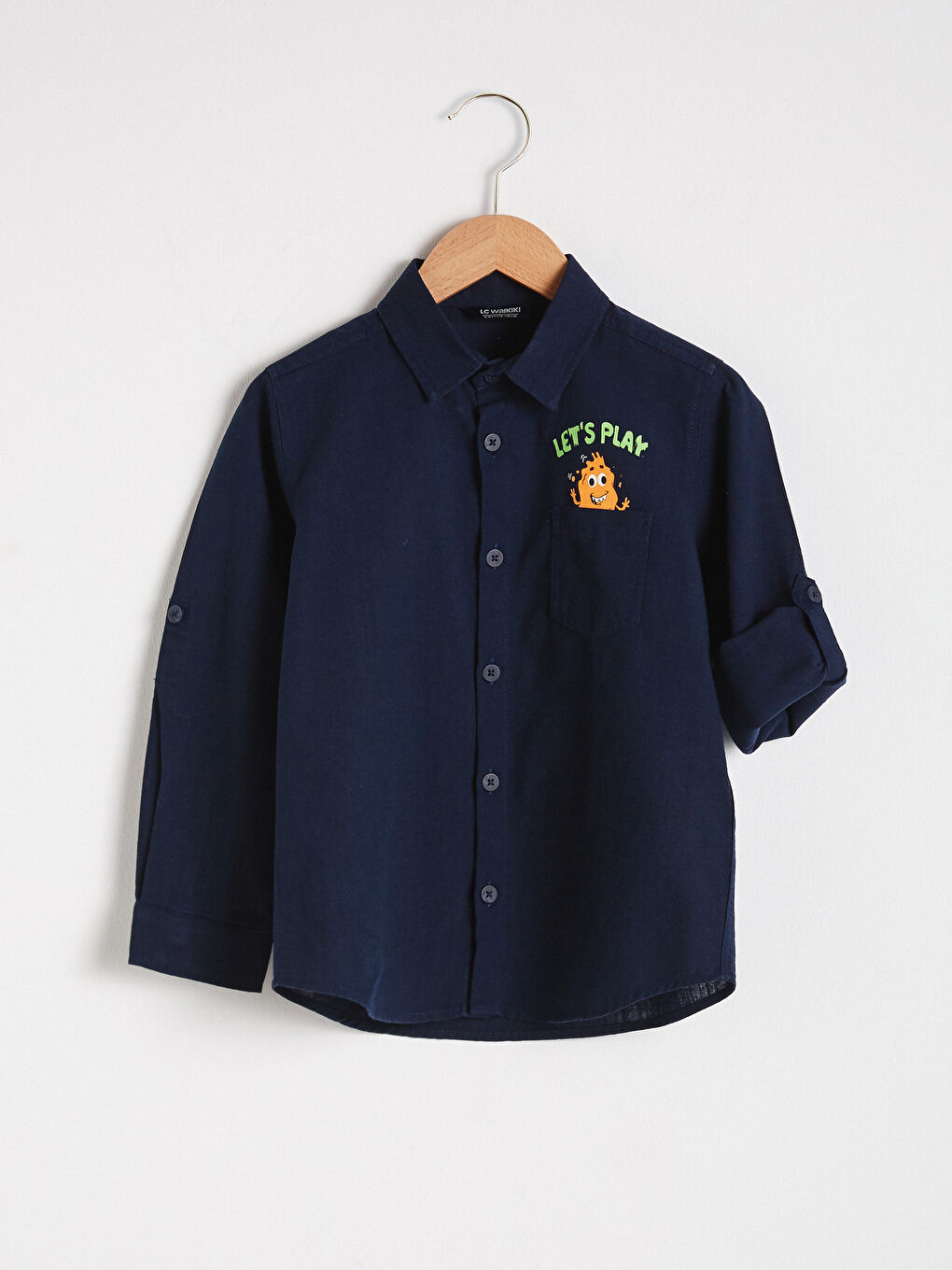 قميص بوبلين مطبوع للأولاد-1