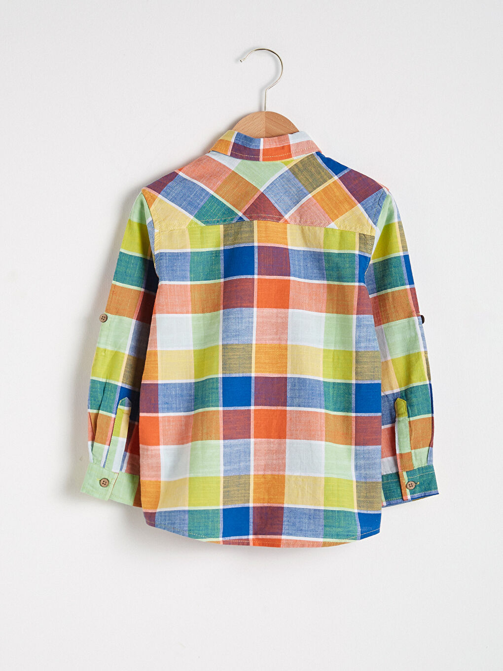 Boy's Chequered Poplin Shirt-2