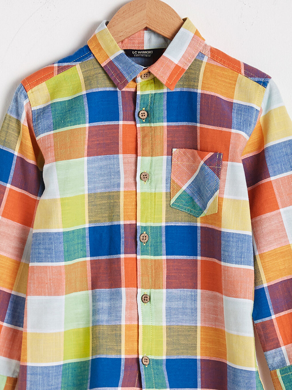 Boy's Chequered Poplin Shirt-3