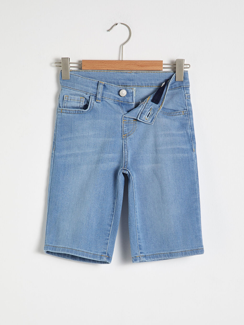 شورت جينز ولادي من القطن-1