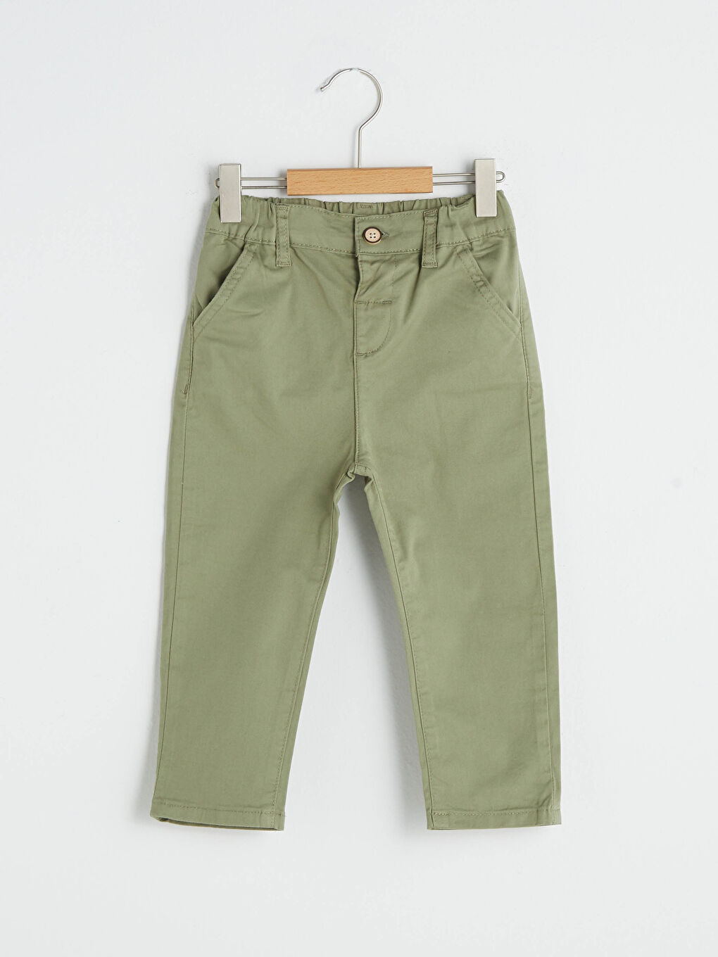 Loose Fit Basic Baby Boy Gabardine Trousers