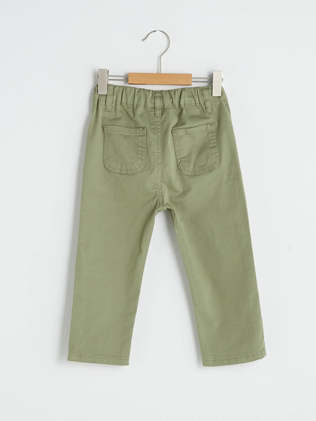 Loose Fit Basic Baby Boy Gabardine Trousers-3