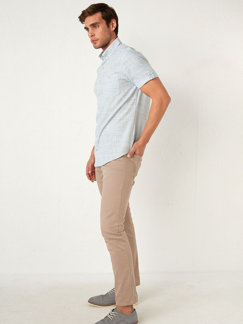 Slim Fit Short Sleeve Shirt-1