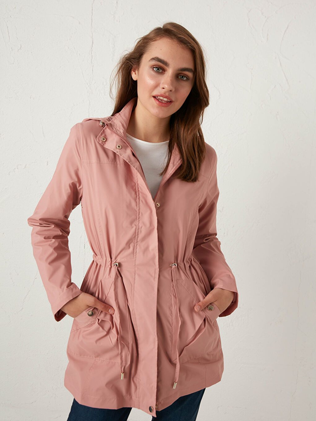 Lightweight Raincoat with Hood-1