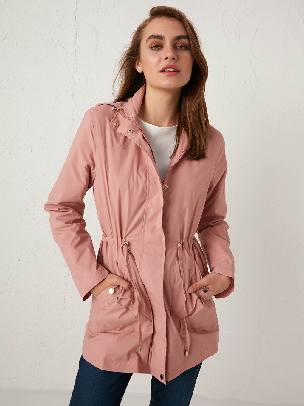 Lightweight Raincoat with Hood-2
