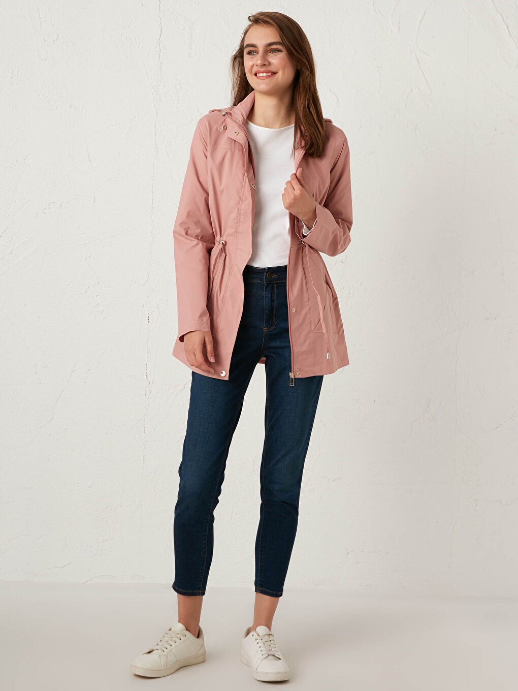 Lightweight Raincoat with Hood-3