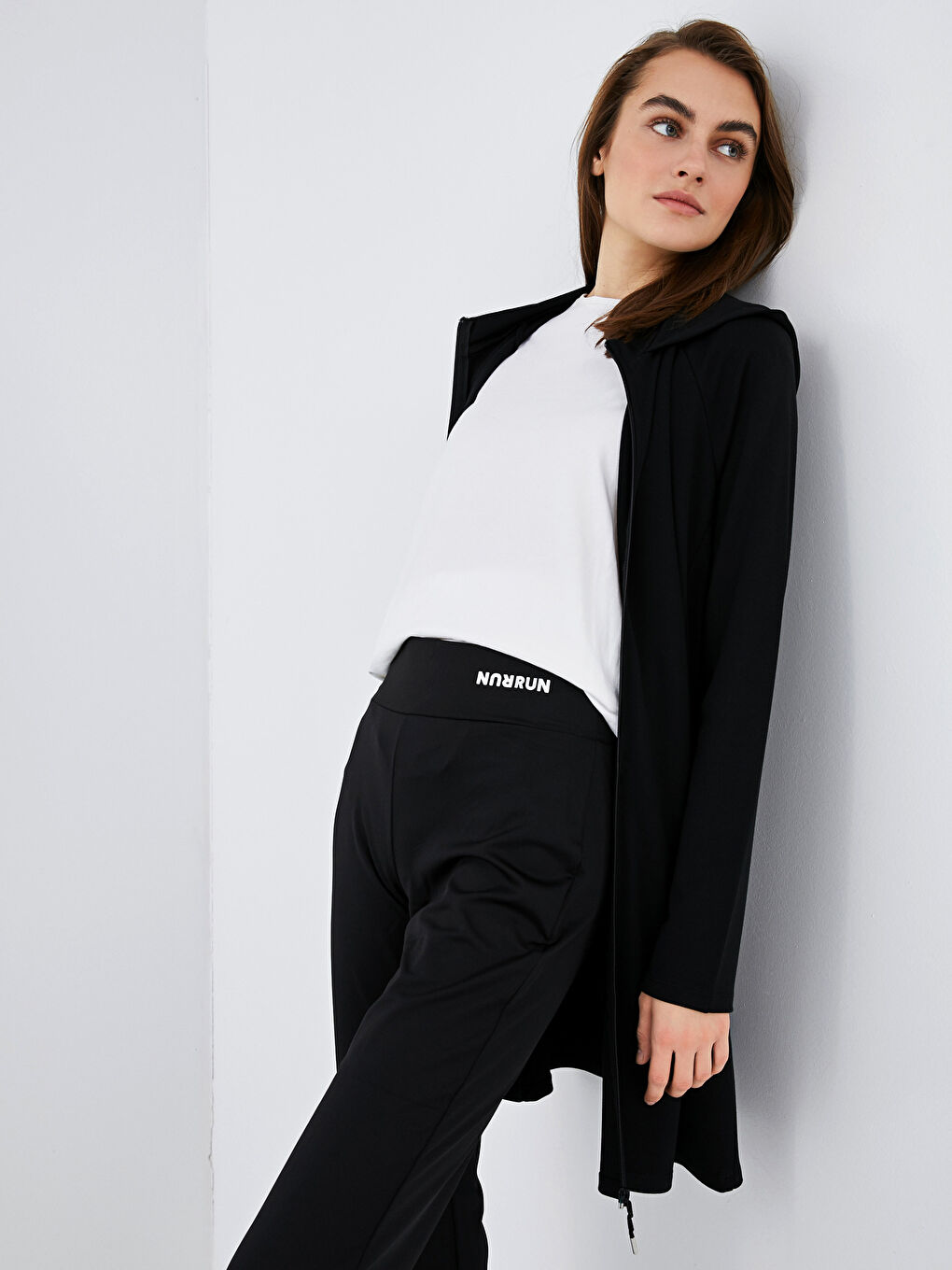 Siyah Beli Lastikli Eşofman Alt