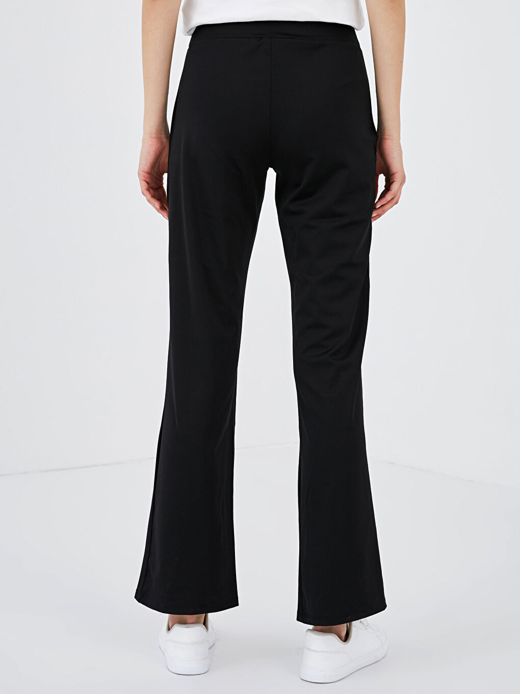 Siyah Beli Lastikli Eşofman Alt-3