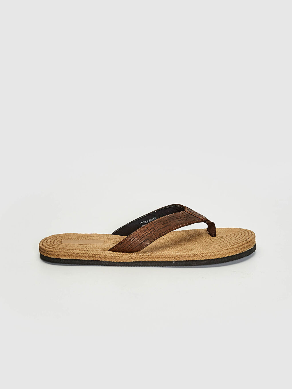 Kahverengi Erkek Hasır Parmak Arası Terlik-1