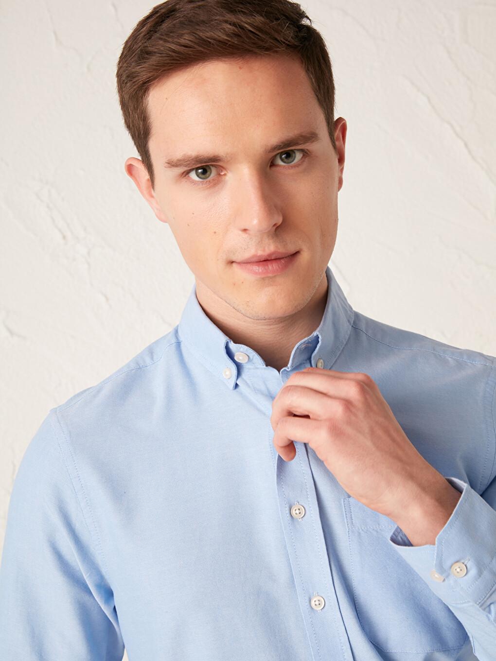 Regular Fit Long Sleeve Oxford Shirt-1