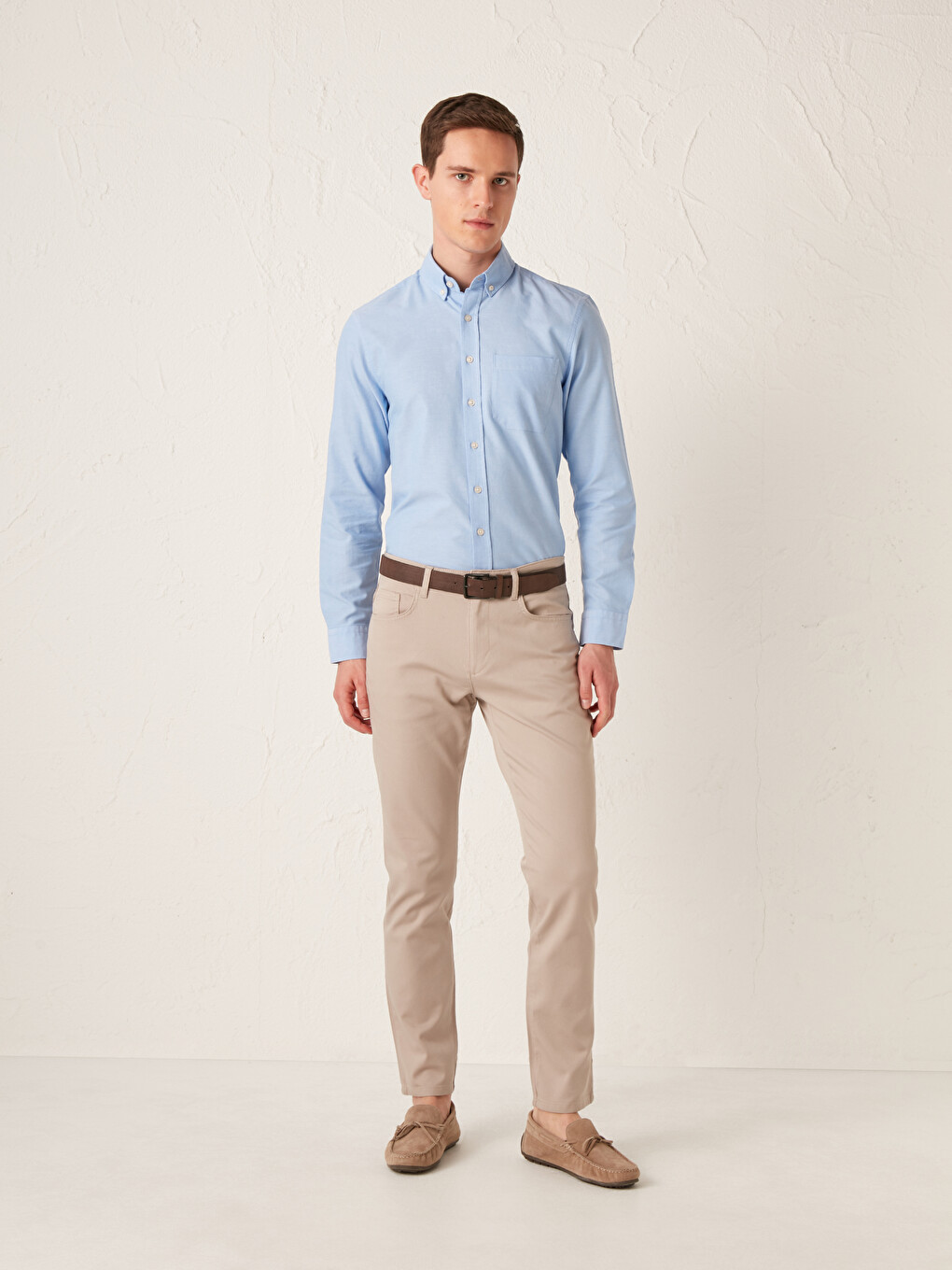 Regular Fit Long Sleeve Oxford Shirt-2
