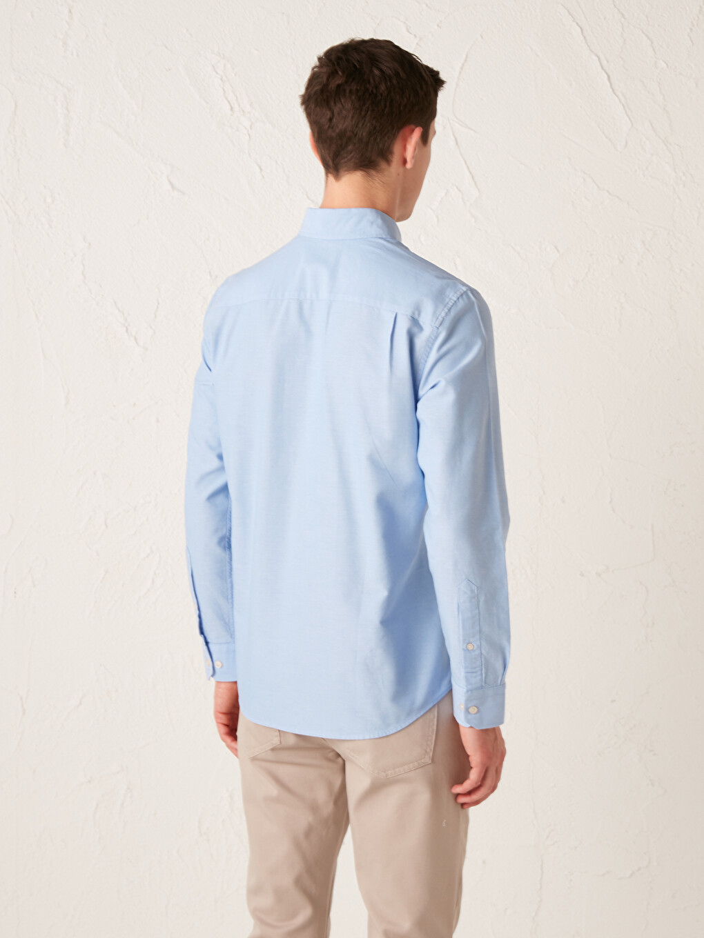 Regular Fit Long Sleeve Oxford Shirt-3