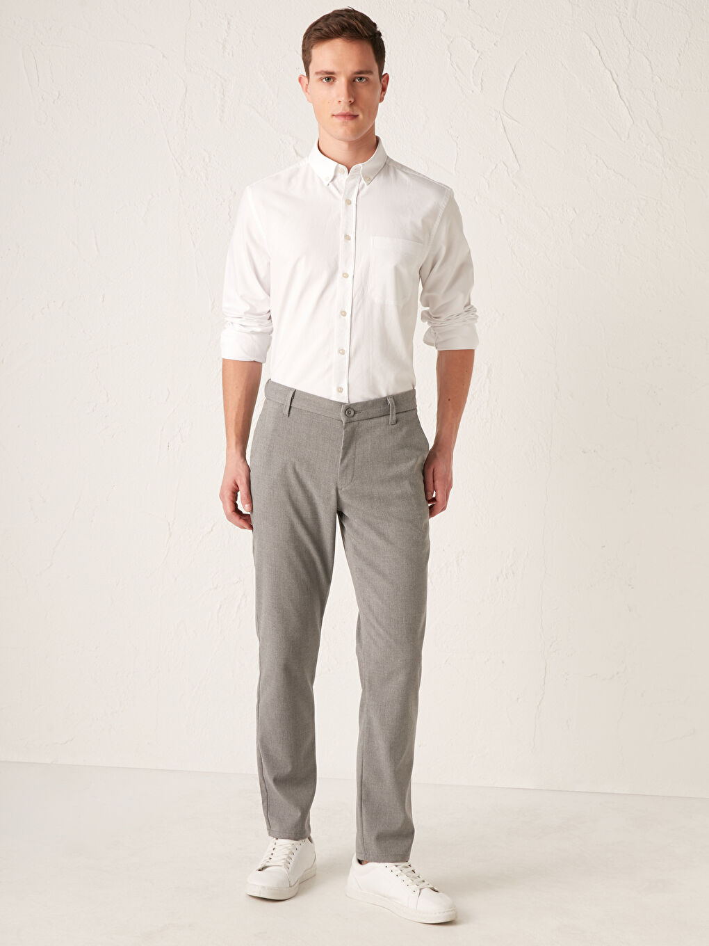 Chemise Oxford à Manches Longues Coupe Régulière-2