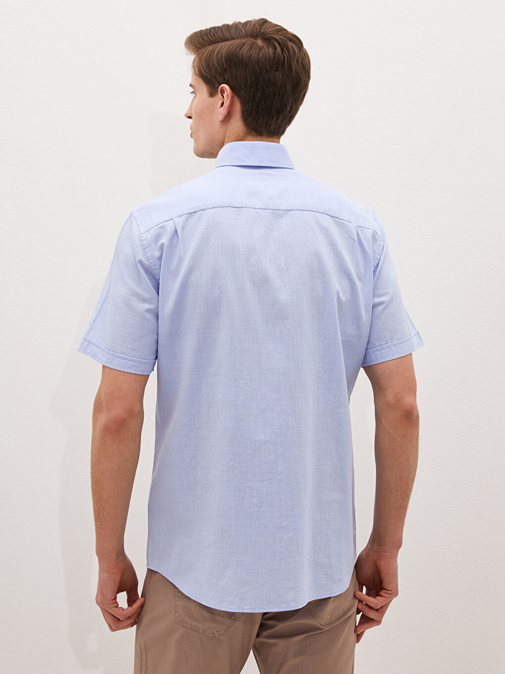 Mavi Regular Fit Kısa Kollu Poplin Erkek Gömlek-3