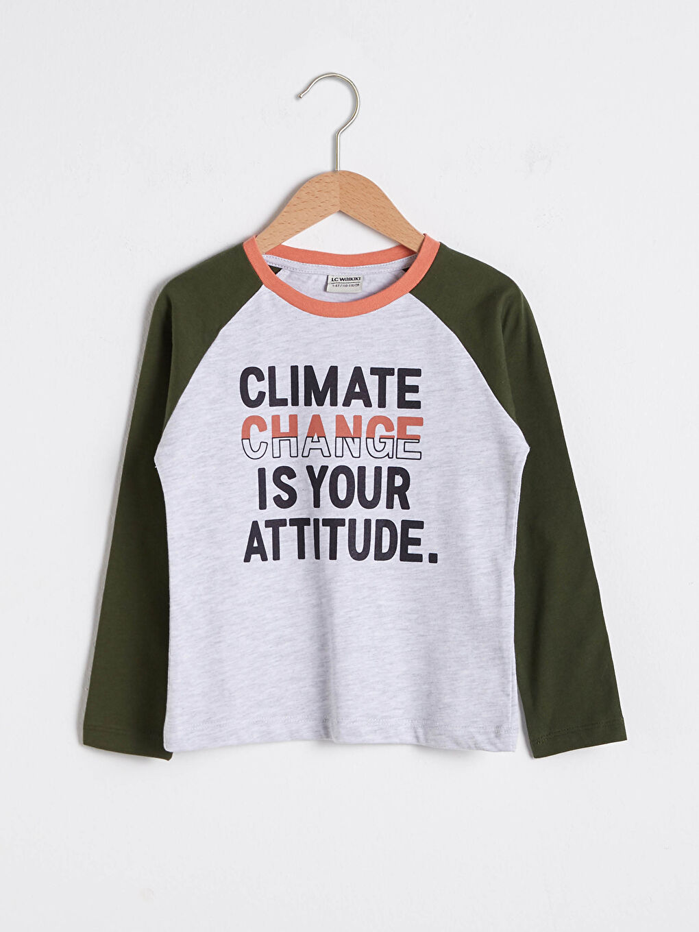 Gri Erkek Çocuk Baskılı Tişört