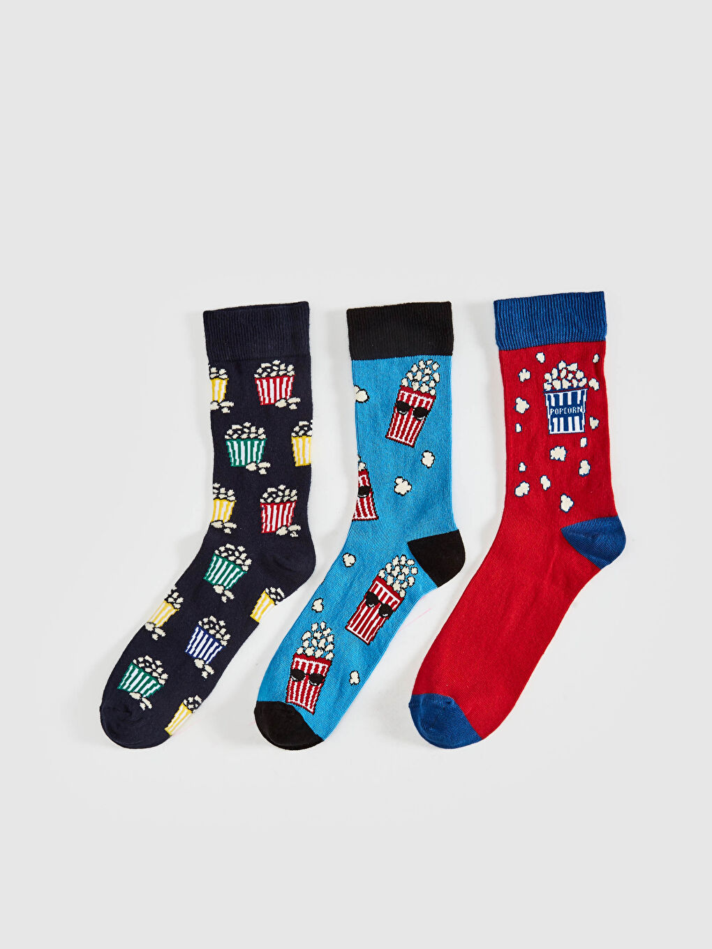 Chaussettes Socquettes Imprimées Lot de 3 Pièces-1