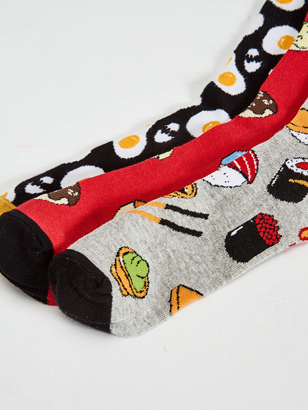 Karışık Baskılı Soket Çorap 3'lü-2