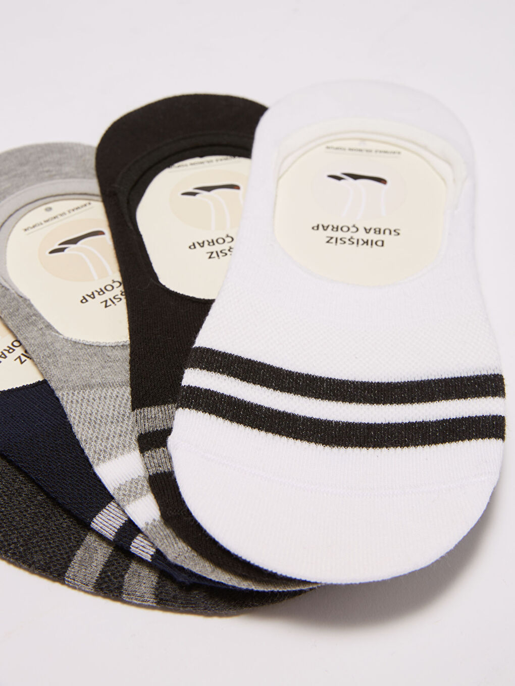 Karışık Çizgili Erkek Babet Çorap 5'li-2