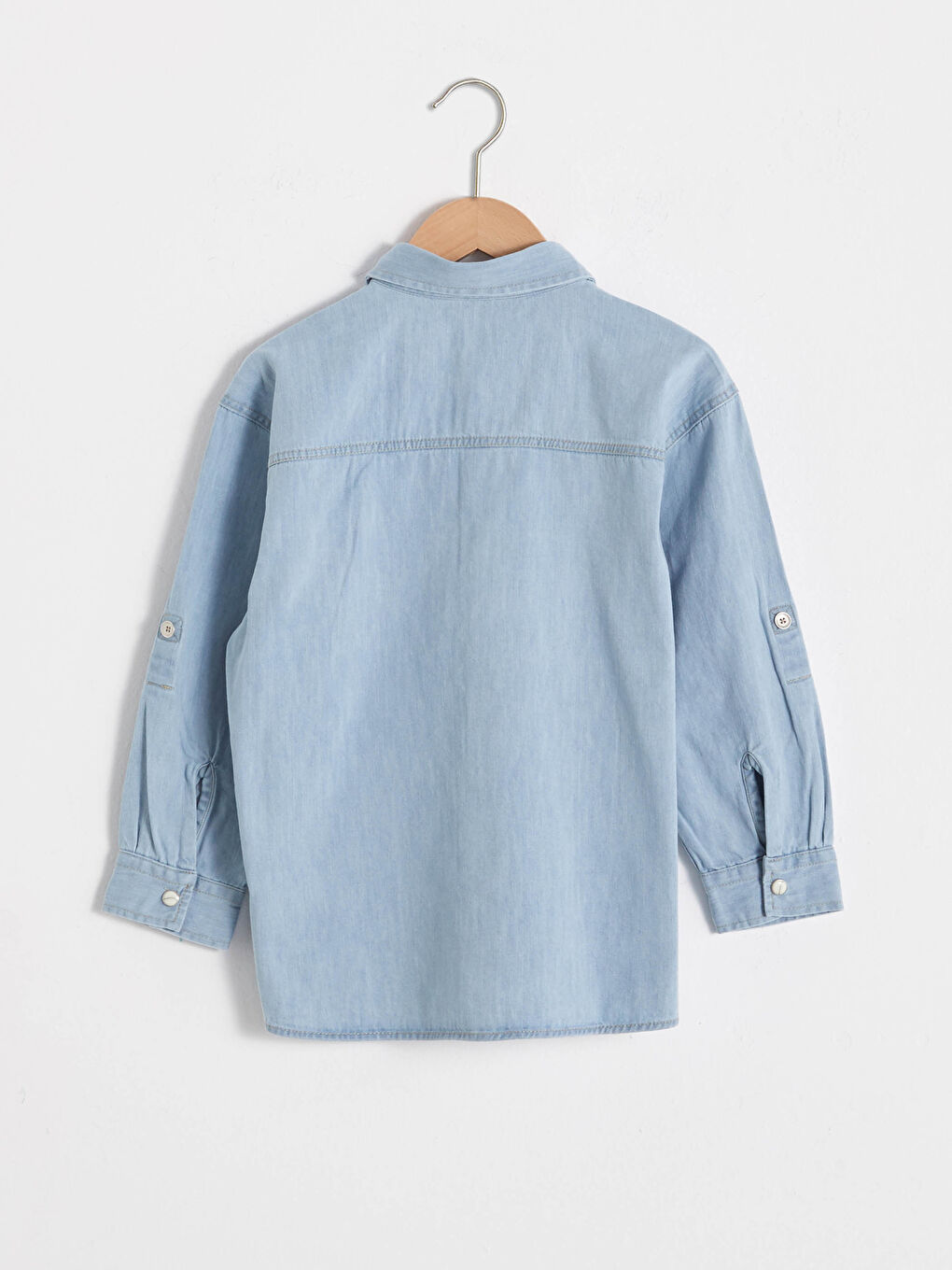 Boy Hooded Jean Shirt-1