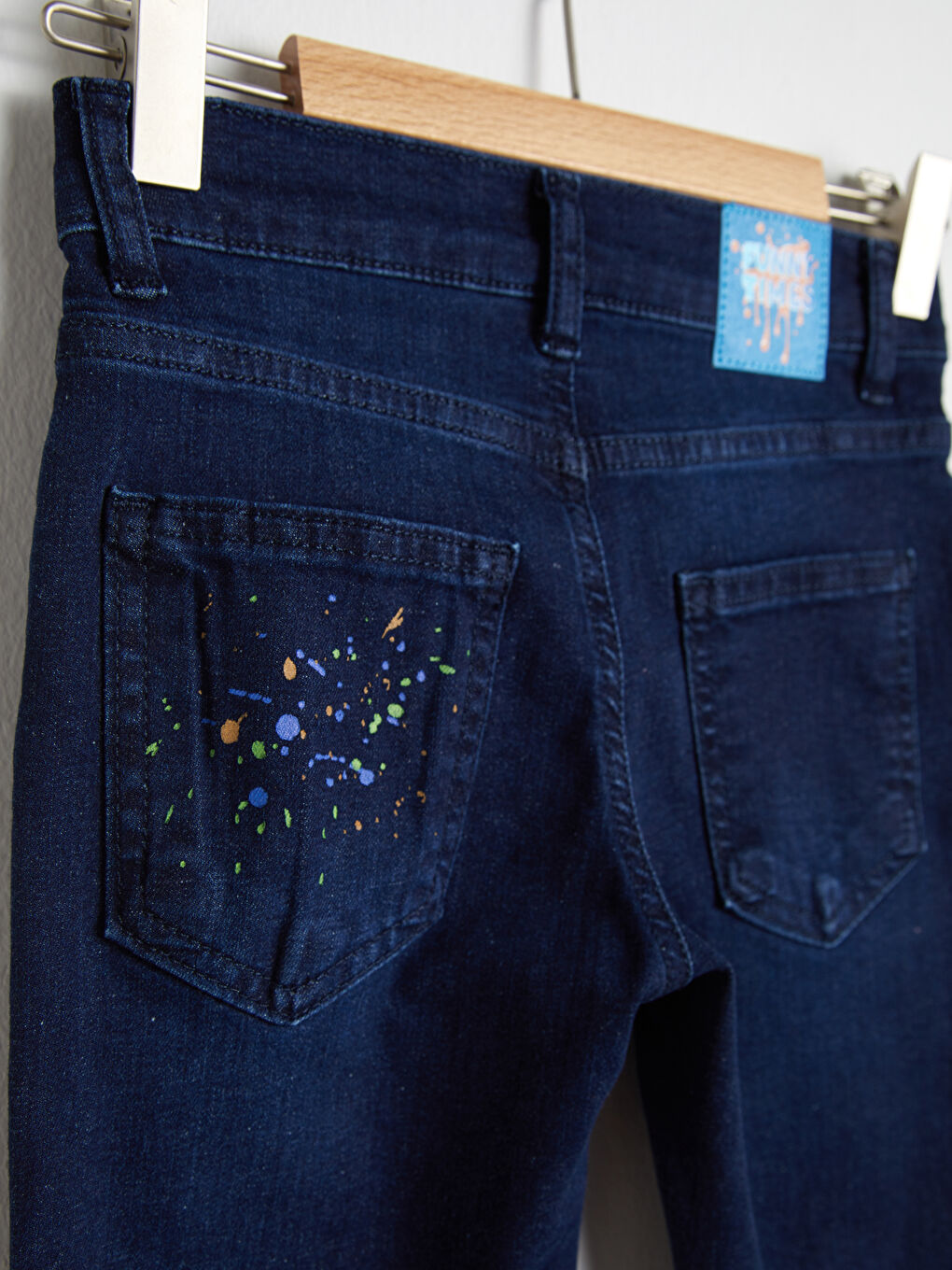 Джинсы скинни из габардина для мальчиков-3