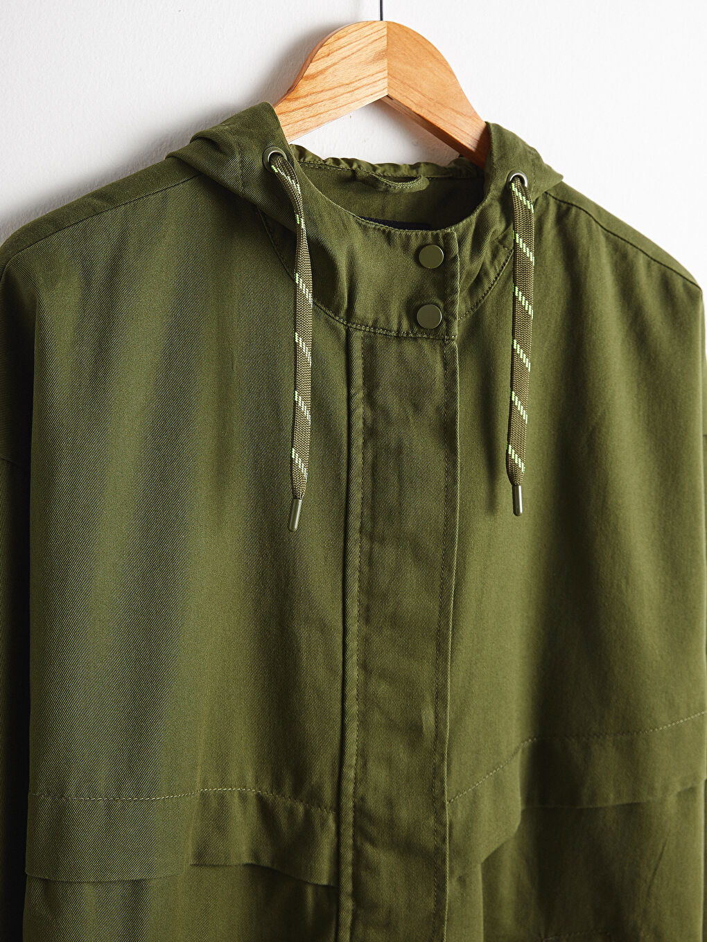 بالطو نسائي بكابوش كم طويل عادي سادة-8