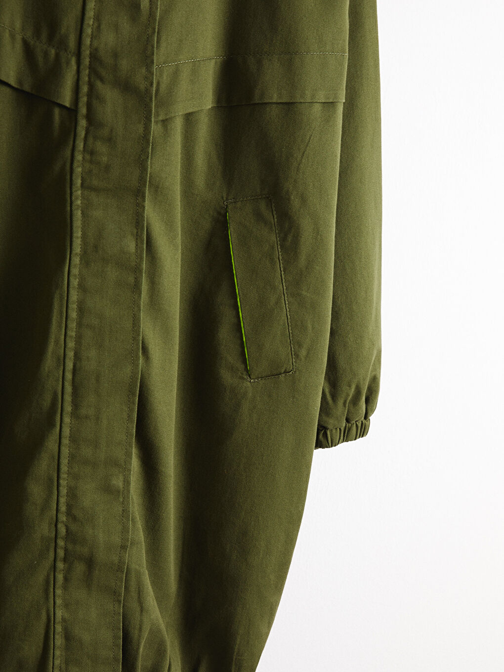 بالطو نسائي بكابوش كم طويل عادي سادة-9