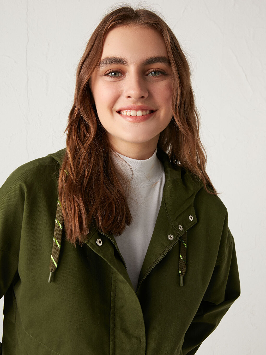 بالطو نسائي بكابوش كم طويل عادي سادة-1