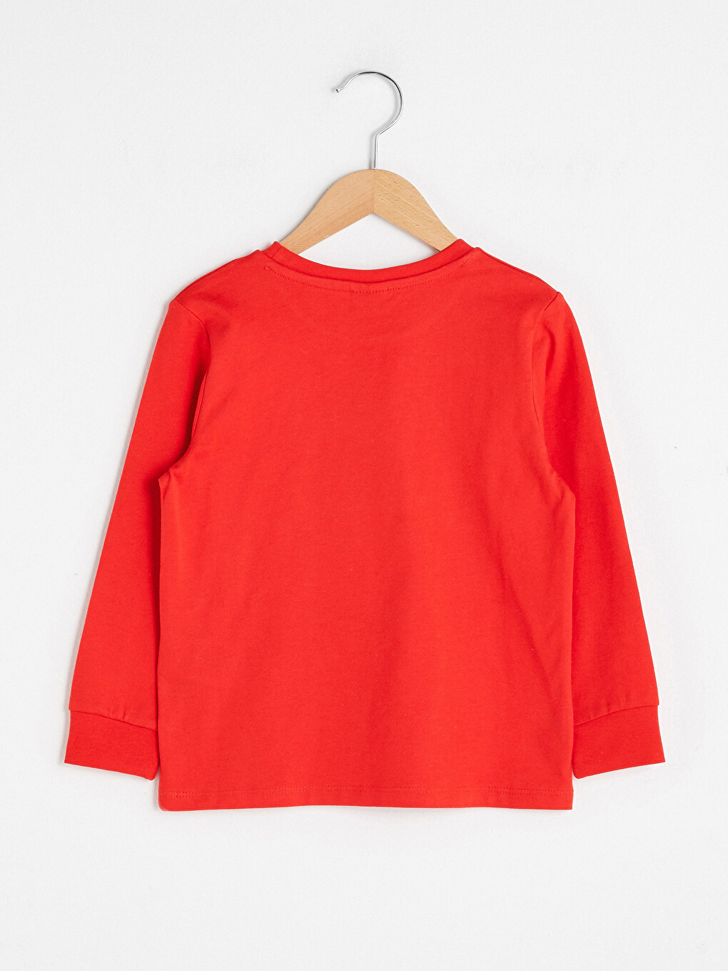 Crew Neck Printed Long Sleeve Boys' T-Shirt-1