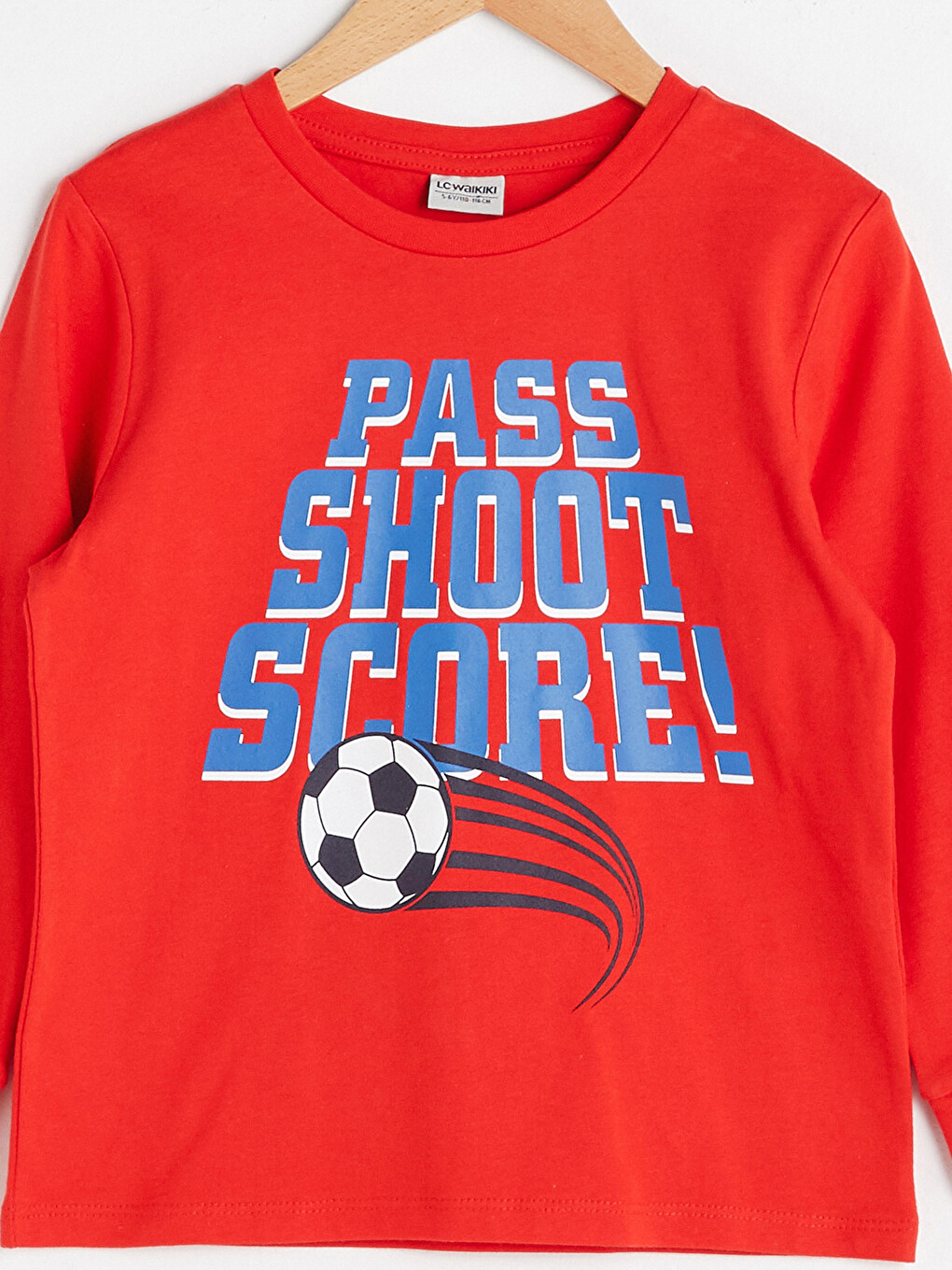 Crew Neck Printed Long Sleeve Boys' T-Shirt-2