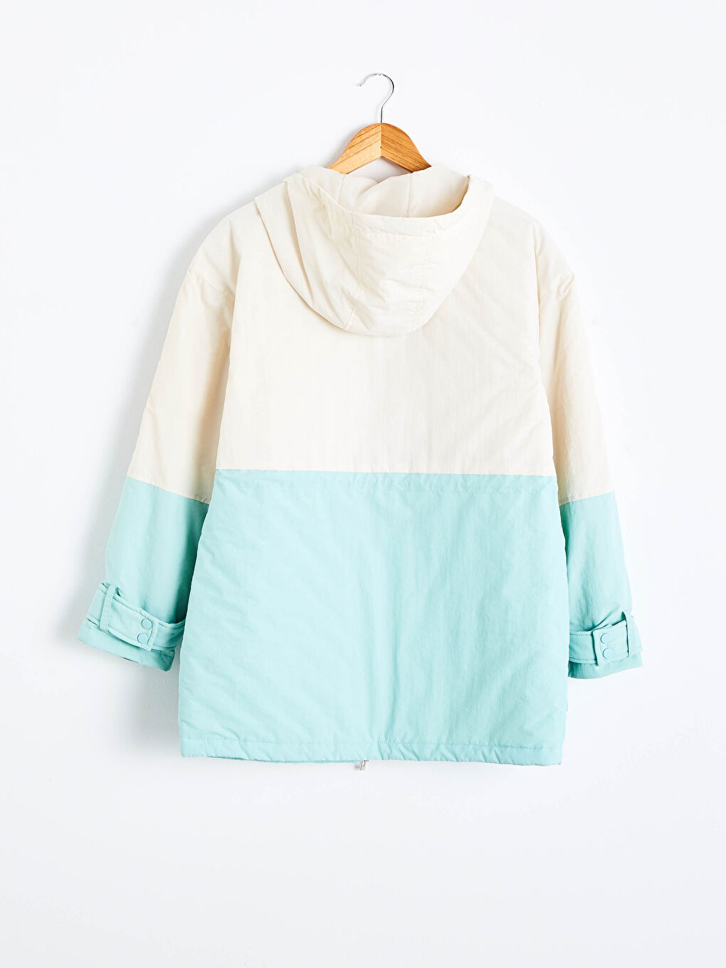 XSIDE Hooded Color Block Long Sleeved Women's Parka -S12028Z8-HWB