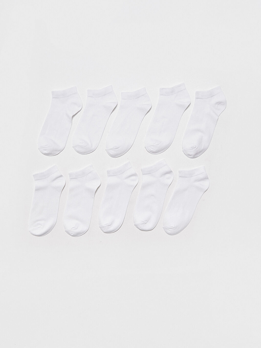 Beyaz Erkek Patik Çorap 10'lu