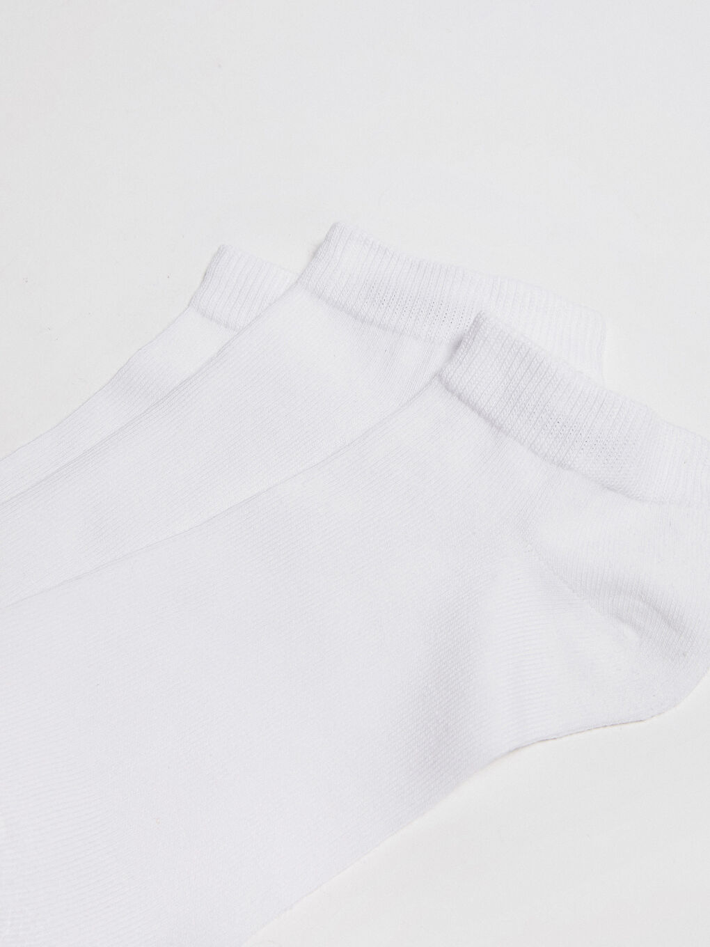 Beyaz Erkek Patik Çorap 10'lu-1