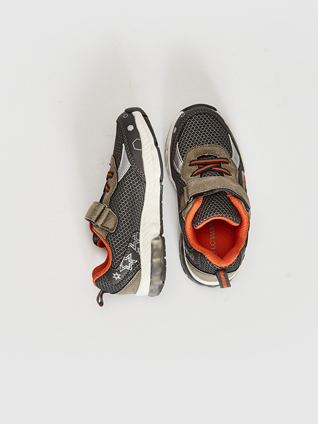 Gri Erkek Çocuk Işıklı Spor Ayakkabı-3