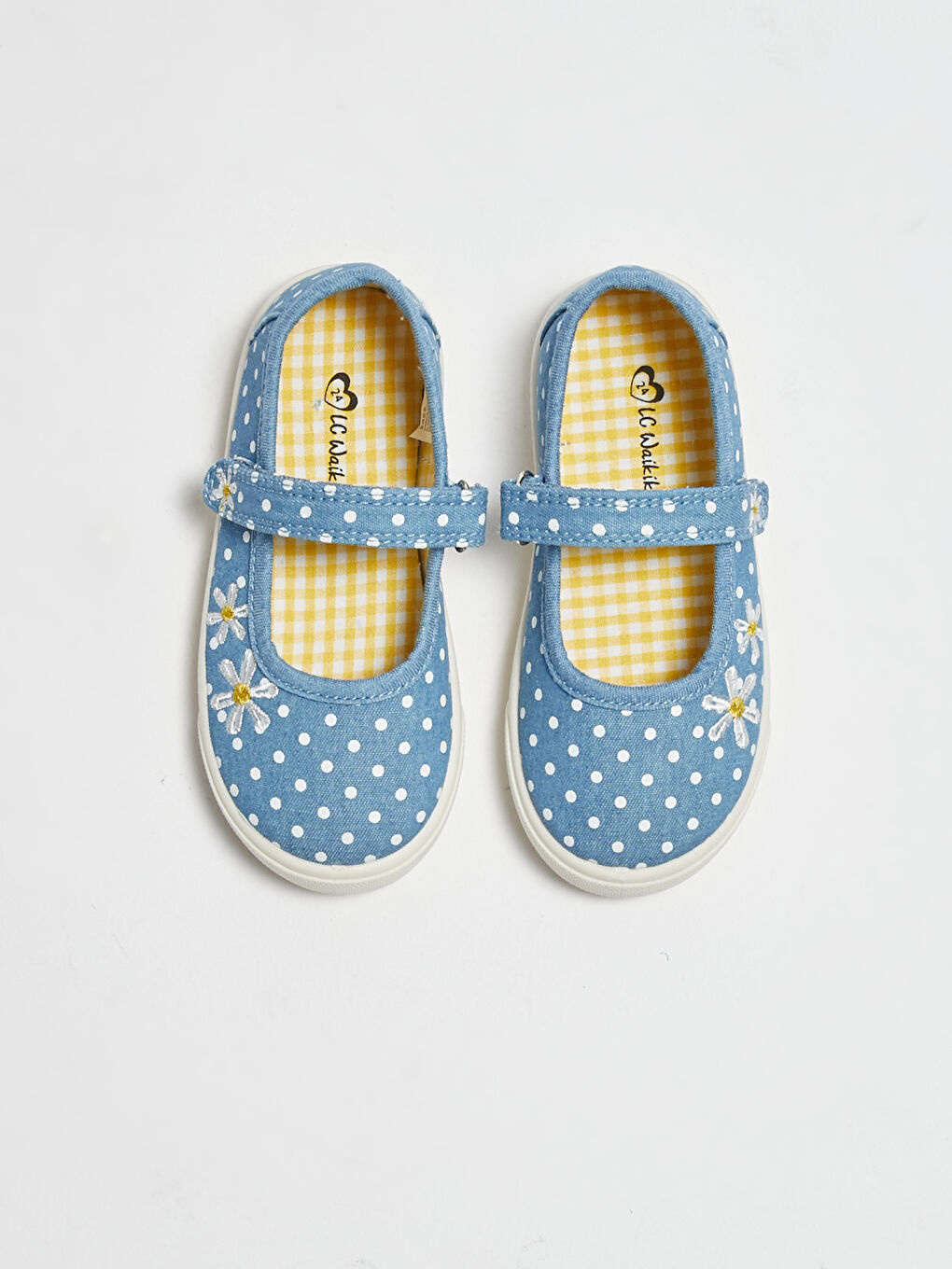 Flower Embroidered Hook and Loop Baby Girl Ballet-1