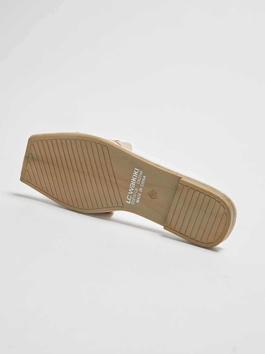 LCW STEPS Leather Look Single Band Women's Slippers -S12197Z8-CR8