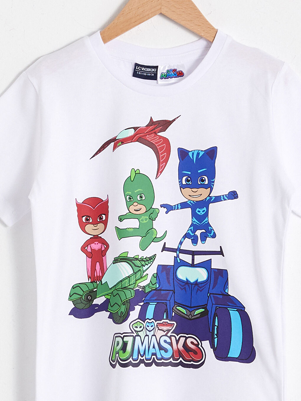 Boy’s Pj Masks Printed Cotton T-Shirt-2