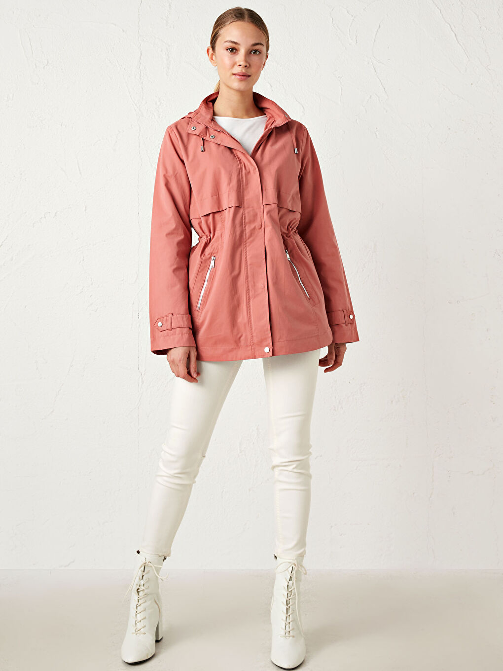 Lightweight Raincoat with Hood-1
