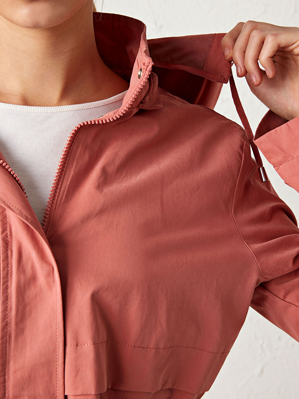 Lightweight Raincoat with Hood-2