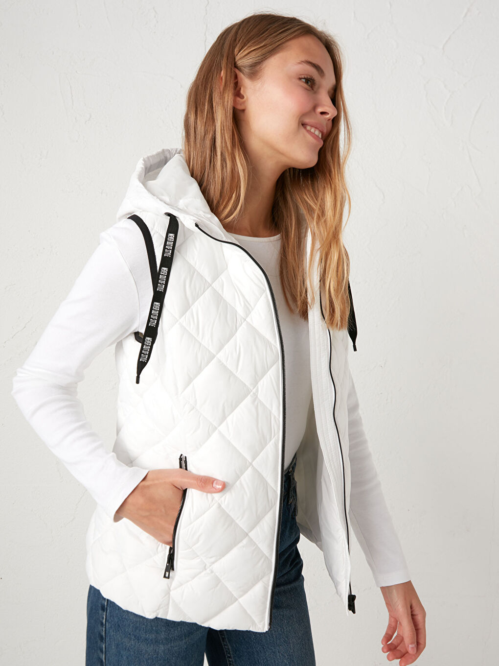 Puffer Vest with Hood-1