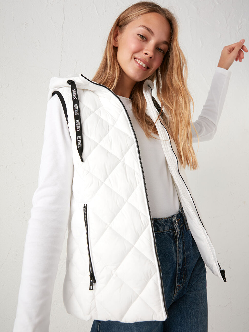 Puffer Vest with Hood-2