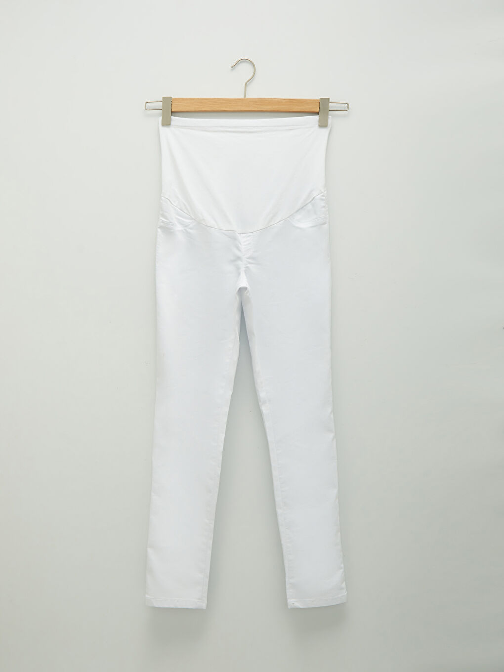 Pantaloni Maternitate Skinny cu Detalii de Buzunar și Panou pentru Burtă-5