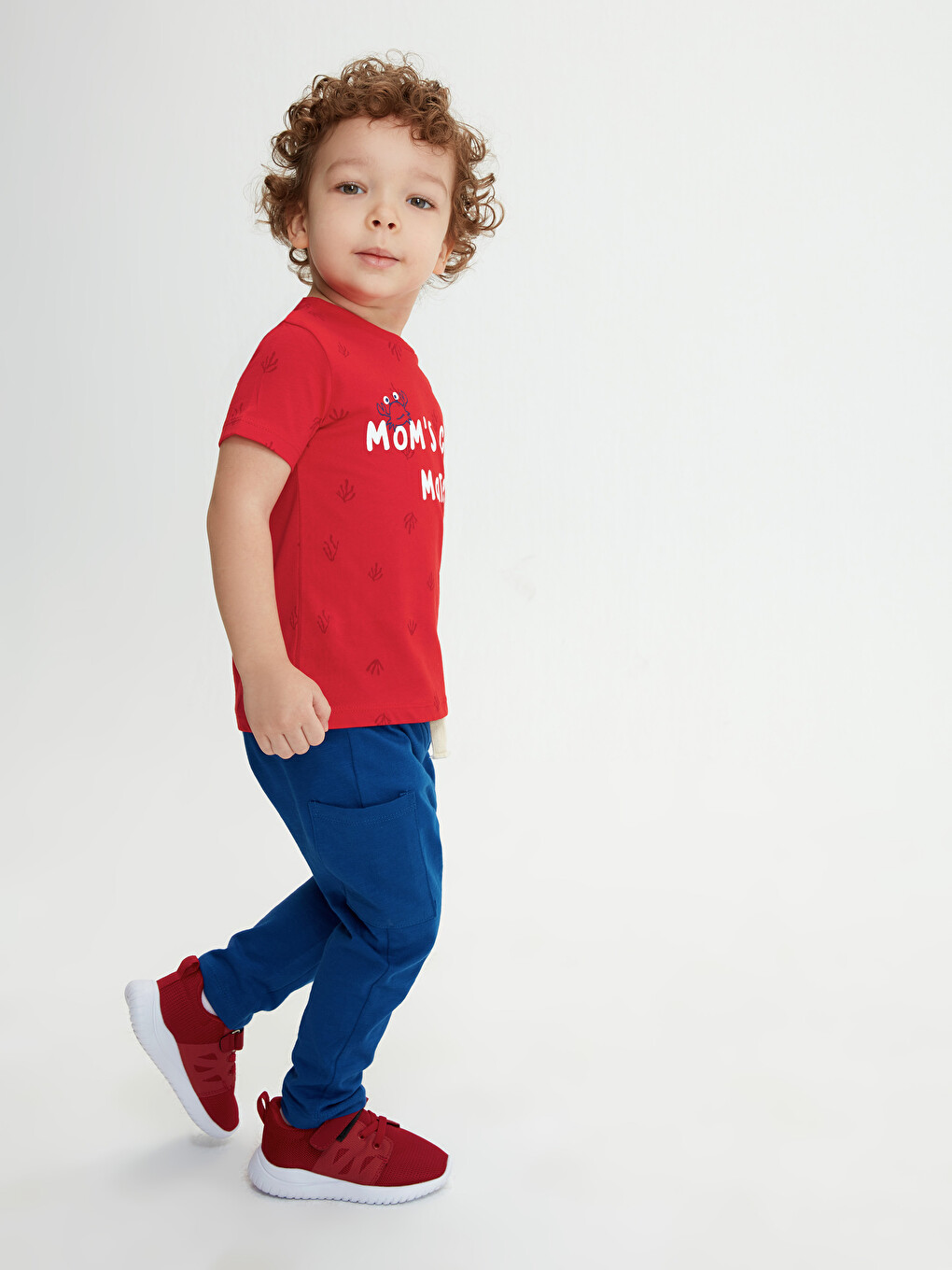 Elastic Waist Basic Baby Boys' Sweatpants Bottom-1