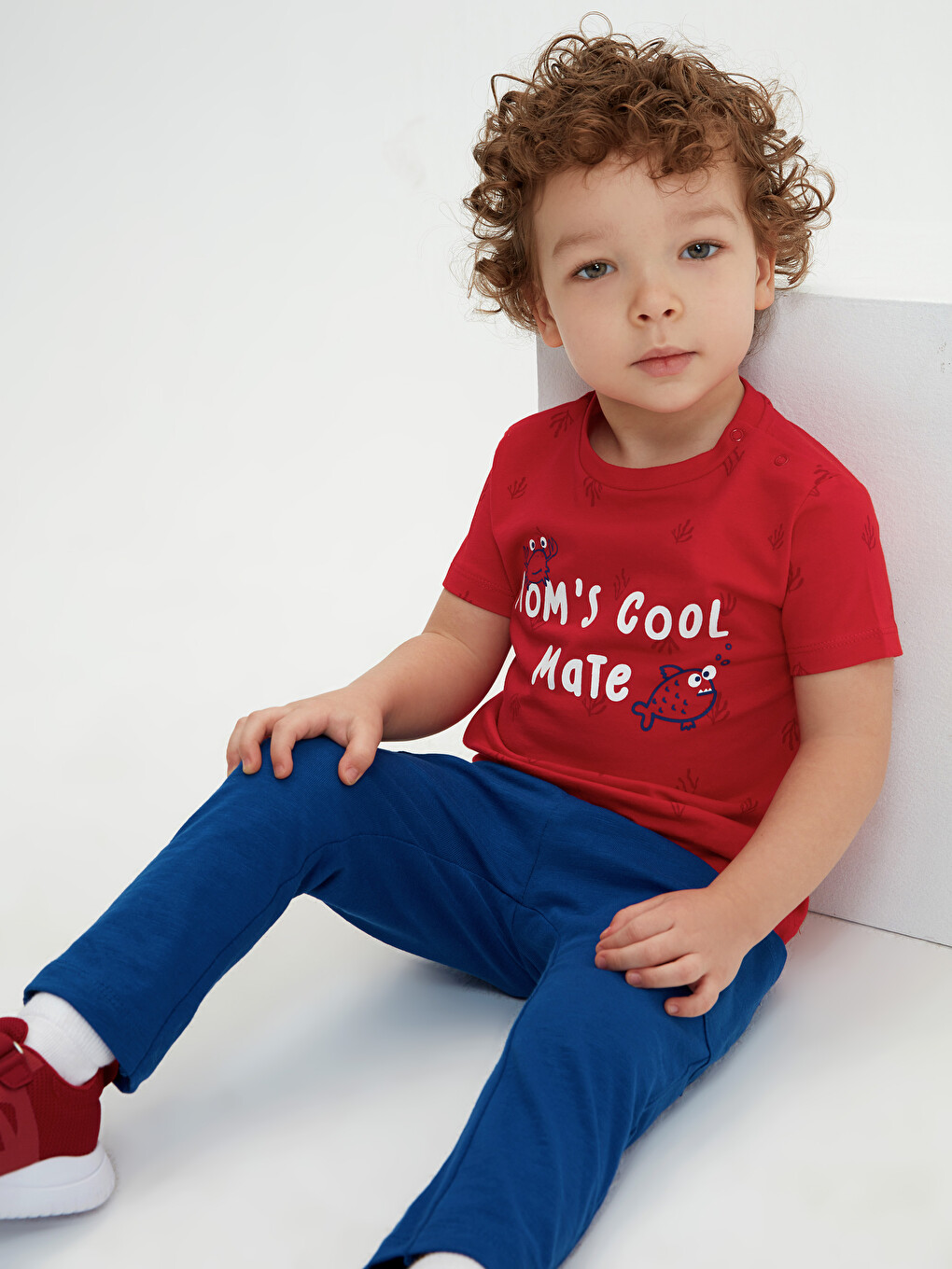 Elastic Waist Basic Baby Boys' Sweatpants Bottom-2