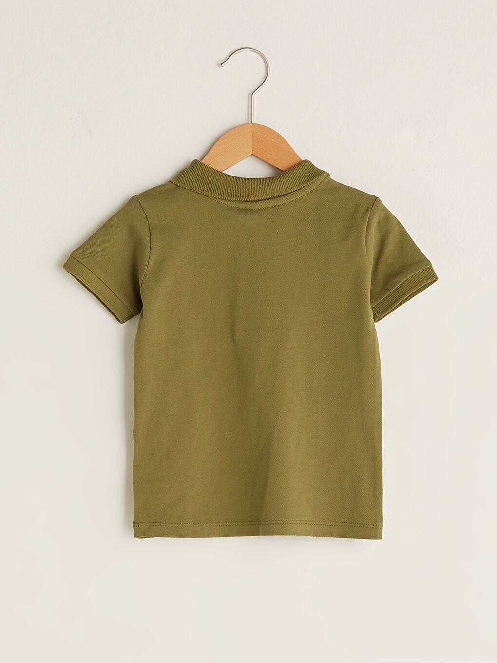 Polo Neck Short Sleeve Basic Baby Boy T-Shirt-1