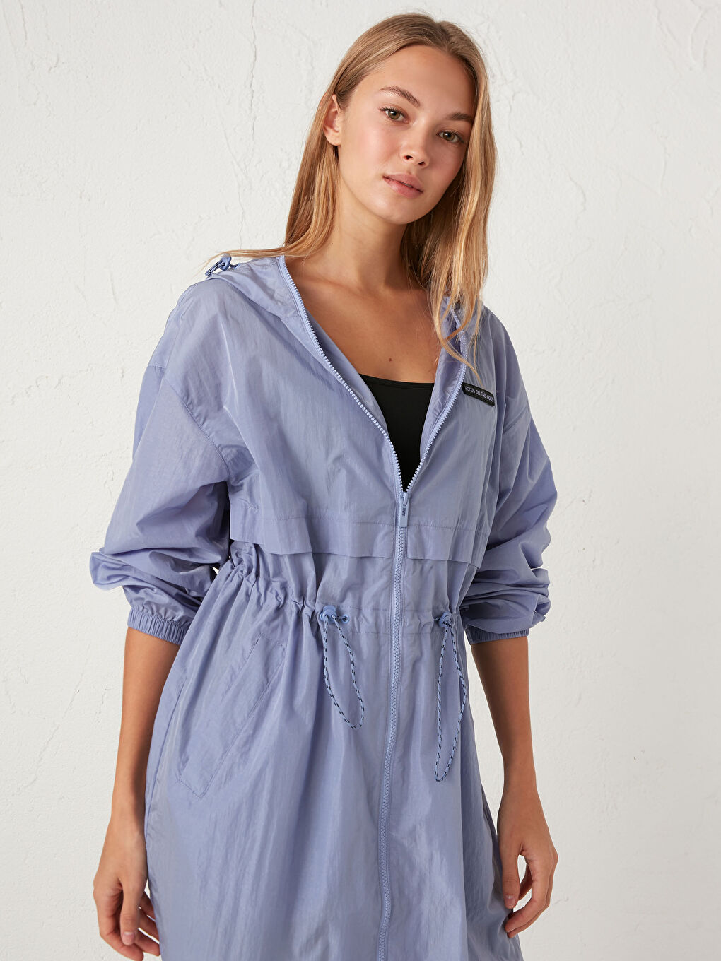 Lightweight Raincoat with Hood