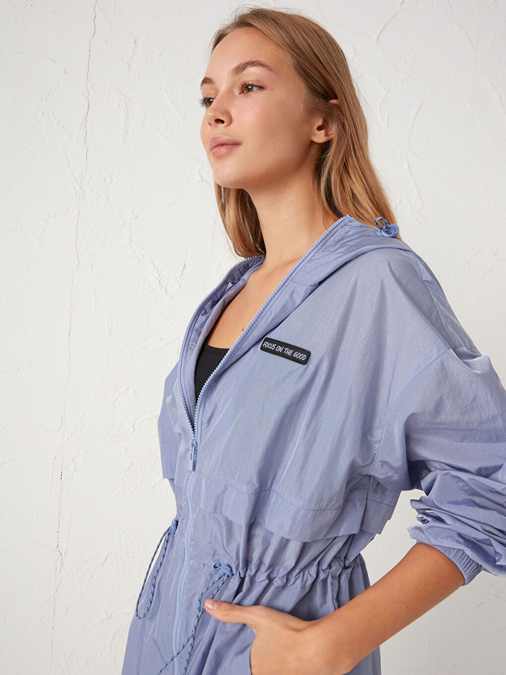 Lightweight Raincoat with Hood-1